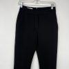 Beaufille Polyester Rayon Pants 2 Black Flared Hem Bell Bottom Stretch Disco