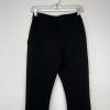 Beaufille Polyester Rayon Pants 2 Black Flared Hem Bell Bottom Stretch Disco