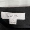 Beaufille Polyester Rayon Pants 2 Black Flared Hem Bell Bottom Stretch Disco