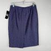 Le Suit Polyester Metallic Skirt Suit Size 6P Purple Wide Notch Collar 2PC New