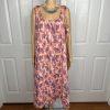 Anthony Richards Vintage House Dress Size 4X Floral Sleeveless Adjustable Strap