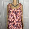 Anthony Richards Vintage House Dress Size 4X Floral Sleeveless Adjustable Strap