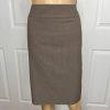 Tahari ASL Polyester Rayon Spandex Skirt 10 Suit 12 Brown Peak Collar 2PC