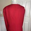 10-7143.jpg New EMILY Women 2PC Red Polyester Ruffle Collarless Skirt Suit Size 32W MSRP0