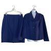 Le Suit Polyester Skirt Suit Size 16W Purple Shawl Collar Lined Career 2PC