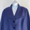 Le Suit Polyester Skirt Suit Size 16W Purple Shawl Collar Lined Career 2PC