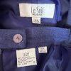 Le Suit Polyester Skirt Suit Size 16W Purple Shawl Collar Lined Career 2PC