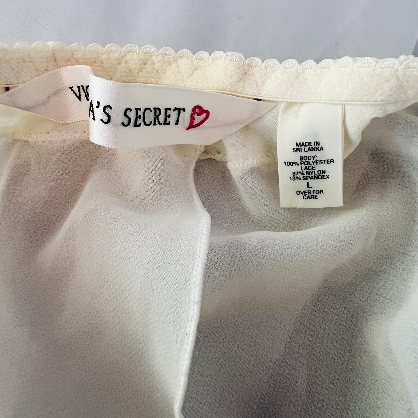 Victoria Secret Vtg 1990 Micromesh L Fairy  Babydoll Lingerie Slip Y2k Coquette
