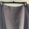 Tahari ASL Rayon Polyester Skirt Suit Size 10 Gray Striped Notch Collar 2PC