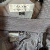 Tahari ASL Rayon Polyester Skirt Suit Size 10 Gray Striped Notch Collar 2PC