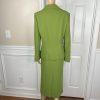 Moshita Couture Polyester Skirt Top Suit 14 Green Ruffle Bell Sleeves 3PC