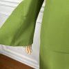 Moshita Couture Polyester Skirt Top Suit 14 Green Ruffle Bell Sleeves 3PC