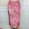 Le Suit Women Polyester Skirt 12 Suit 14 Pink Floral Peak Collar Cocktail 2PC