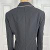 Tahari ASL Polyester Blend Pant Suit Top Size 16P Black Striped Lined 3PC Career