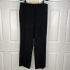 Tahari ASL Polyester Blend Pant Suit Top Size 16P Black Striped Lined 3PC Career