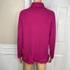 St John Separates Women Knit Sweater Size S Pink Half Zip Up High Neck Collared
