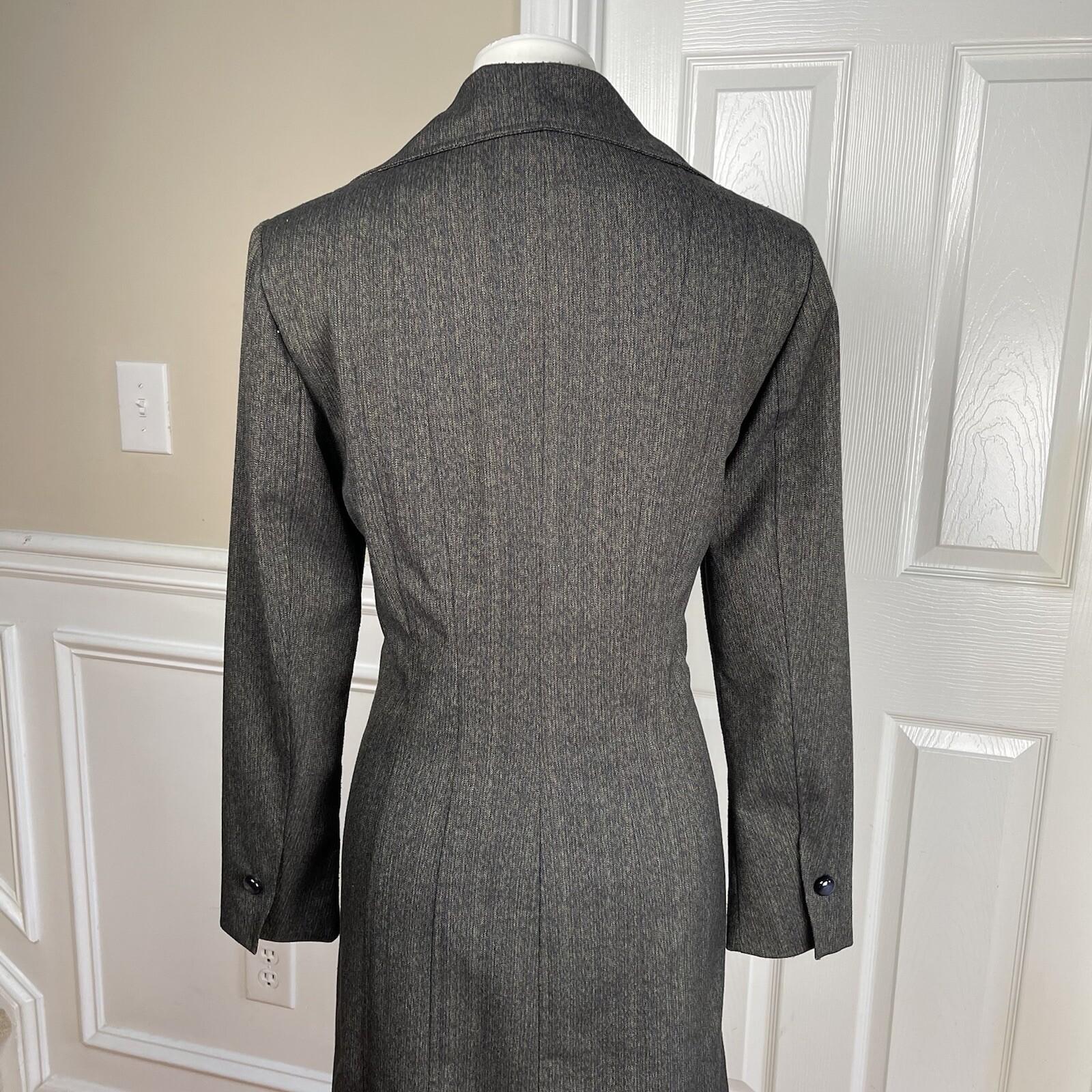 LARRY LEVINE 2PC Multicolor Polyester Rayon Spandex Lined Pant Suit Size 8