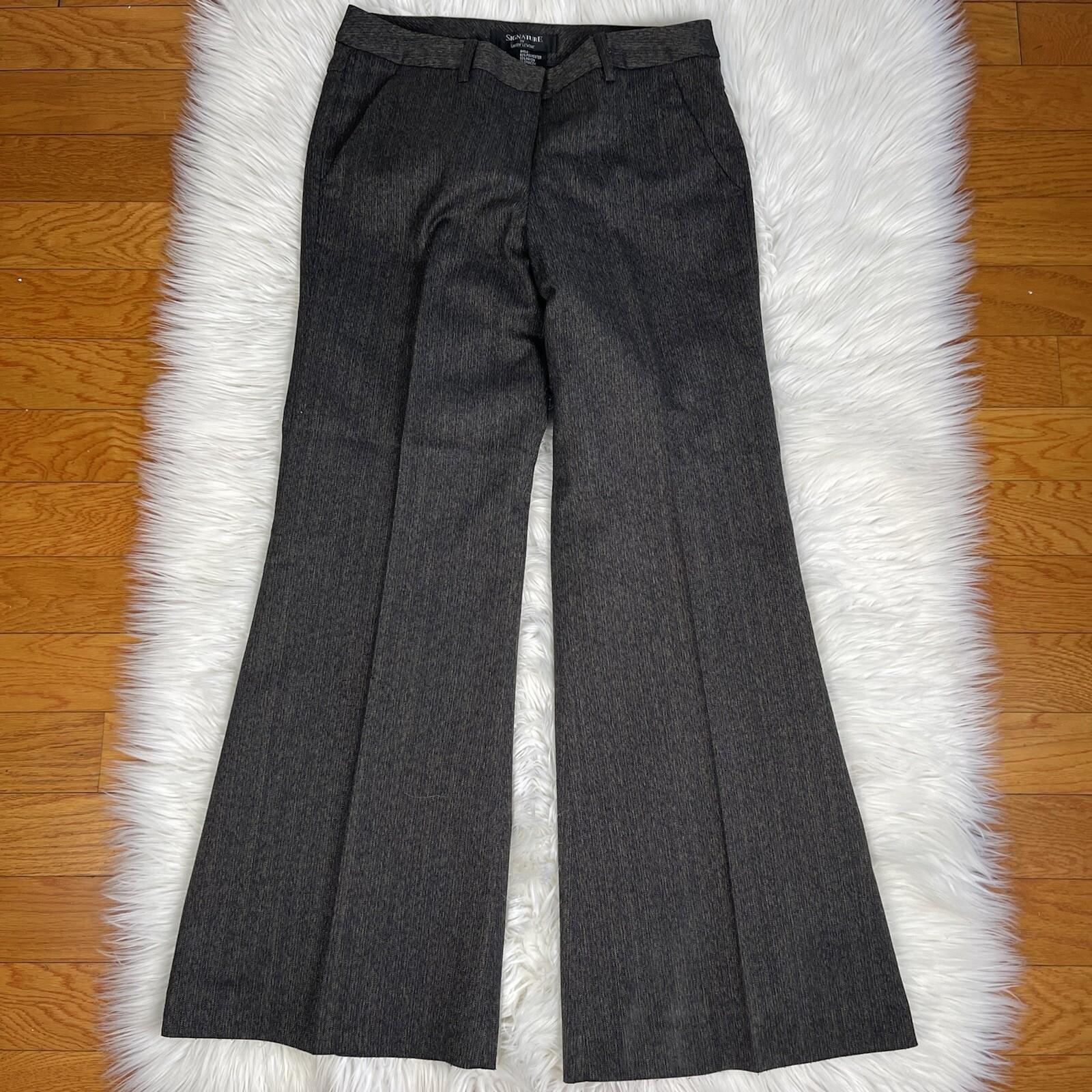 LARRY LEVINE 2PC Multicolor Polyester Rayon Spandex Lined Pant Suit Size 8