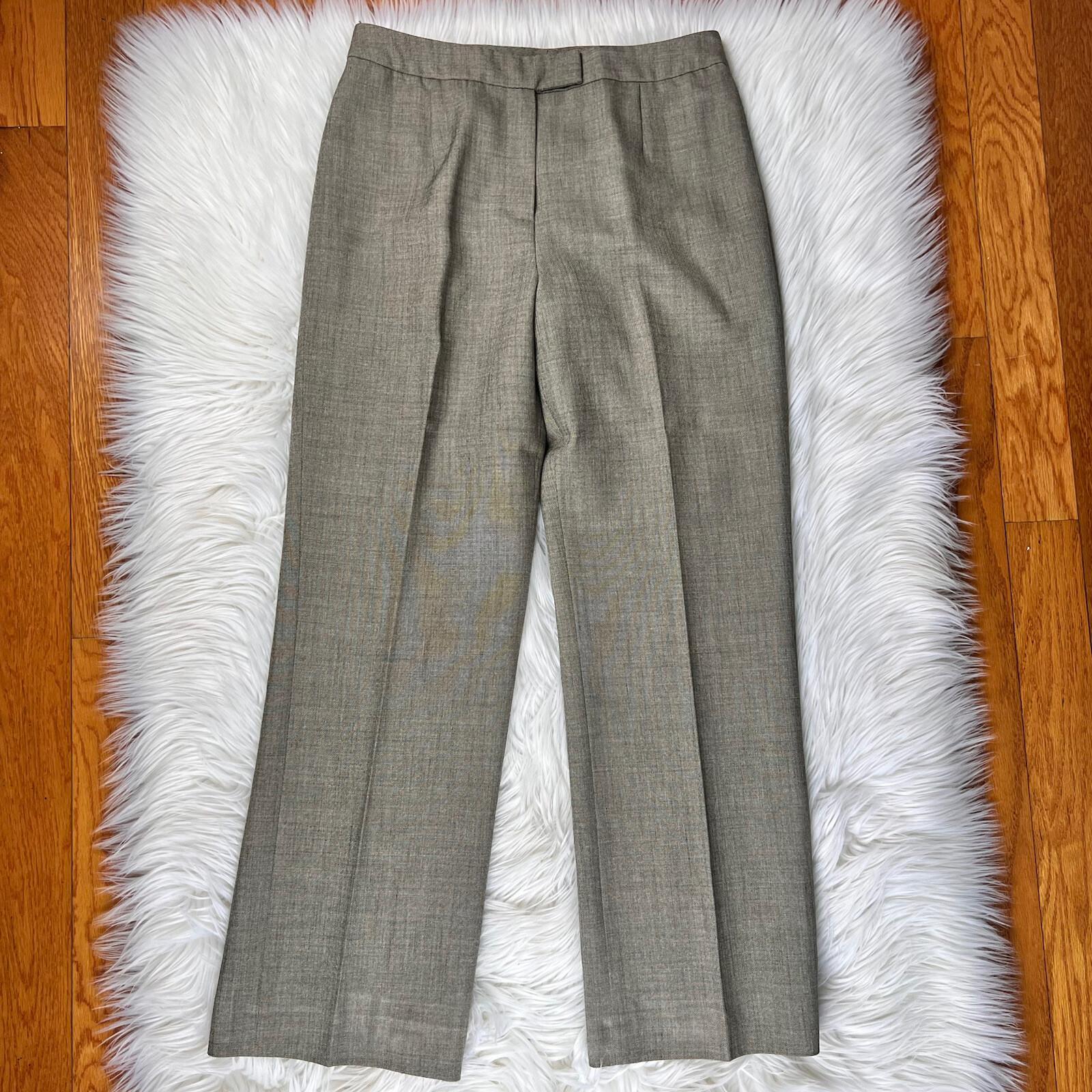KASPER Women 2PC Gray Polyester Lined Single breasted Pant Suit Size 6