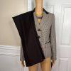 New LE SUIT 2PC Brown Polyester Lined Notch Collar Pant Suit Size 4 MSRP 0