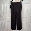 New LE SUIT 2PC Brown Polyester Lined Notch Collar Pant Suit Size 4 MSRP 0