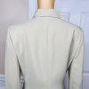 TAHARI ASL 2PC Beige Striped Polyester Rayon Notch Collar Pant Suit Size 10P