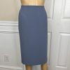 Le Suit Women Polyester Skirt Suit Size 12P  Century Blue Open Front 2PC New