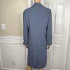 Le Suit Women Polyester Skirt Suit Size 12P  Century Blue Open Front 2PC New