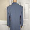 Le Suit Women Polyester Skirt Suit Size 12P  Century Blue Open Front 2PC New