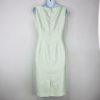 Le Suit Polyester Metallic Dress Suit Size 6 Aquamarine Open Front Lined 2PC