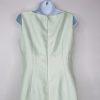 Le Suit Polyester Metallic Dress Suit Size 6 Aquamarine Open Front Lined 2PC