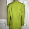 K&B Polyester Skirt Suit Top 16 Lime Green Embroidered Beaded Open Front 2PC