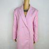 FashionNova Change of Season Pink Coat Size S Puffy Sleeves Midi Princess Roomy