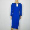 Chiara Boni La Petite Robe Arethusa Royal Blue Midi Dress Size 12 Stretch New