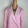 FashionNova Change of Season Pink Coat Size S Puffy Sleeves Midi Princess Roomy