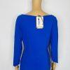 Chiara Boni La Petite Robe Arethusa Royal Blue Midi Dress Size 12 Stretch New