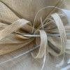The London designer collection 100% Sinamay Derby Church Hat Feather Wide Brim