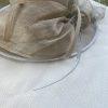 The London designer collection 100% Sinamay Derby Church Hat Feather Wide Brim