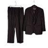 Ralph Ralph Lauren Suit Mens 42R Wool 3PC Jacket Vest Pants Brown Striped