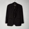 Ralph Ralph Lauren Suit Mens 42R Wool 3PC Jacket Vest Pants Brown Striped