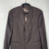 Ralph Ralph Lauren Suit Mens 42R Wool 3PC Jacket Vest Pants Brown Striped