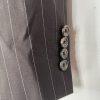 Ralph Ralph Lauren Suit Mens 42R Wool 3PC Jacket Vest Pants Brown Striped