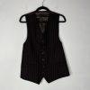 Ralph Ralph Lauren Suit Mens 42R Wool 3PC Jacket Vest Pants Brown Striped