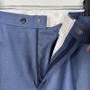 10-7454.jpg SUITSUPPLY Men Model Custom Wool Pants 40x30.5 Blue Flat Front Slim Straight New