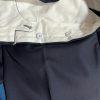 SuitSupply Slim Leg Straight Brescia Trousers Wool Pants 42x29 Navy Flat Front
