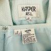 KASPER ASL 2PC Sky Blue Polyester Lined Short Sleeves Career Skirt Suit Size 6