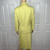 KASPER Women 2PC Lime Polyester Lined Peak Collar Cocktail Skirt Suit Size 18
