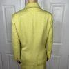 KASPER Women 2PC Lime Polyester Lined Peak Collar Cocktail Skirt Suit Size 18