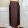 Lily &Taylor Polyester Metallic Skirt Suit 10 Blue Brown Pleated Ruffle 2PC