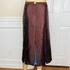 Lily &Taylor Polyester Metallic Skirt Suit 10 Blue Brown Pleated Ruffle 2PC